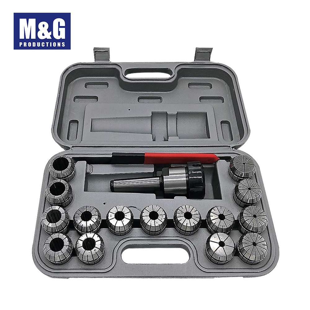 ER40 Collet Set,15pcs/set(3-26mm) With MT3 Shank and Wrench