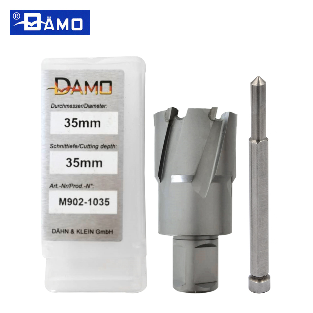 DӒMO TCT Annular Cutter 35mm Cut Depth, With Weldon Shank From Germany
