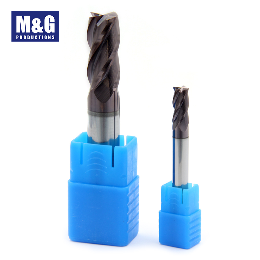DIN6527 Solid Carbide End Mills ,4FL TiALN Coated   