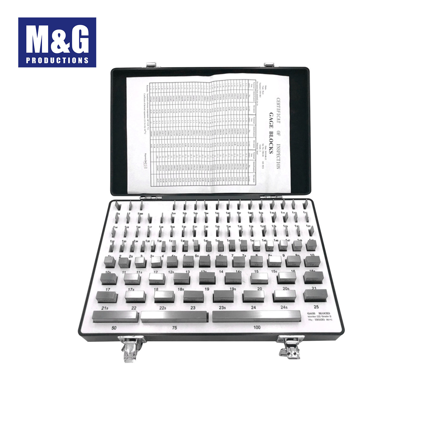 Metric Steel Gauge Block 103pcs/set ,Grade 2