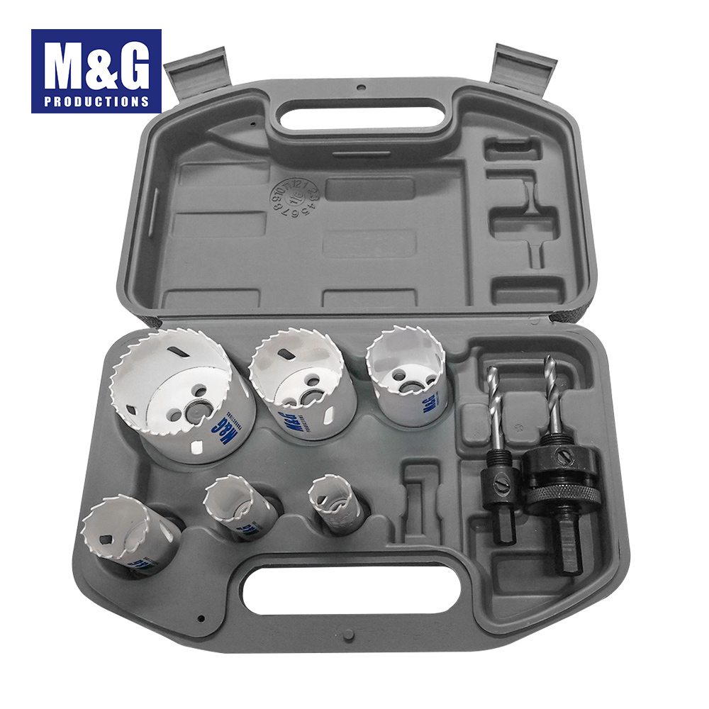 M&G Brand M3, Hole Saws 19 22 29 38 44 57MM with 2 Center Drills