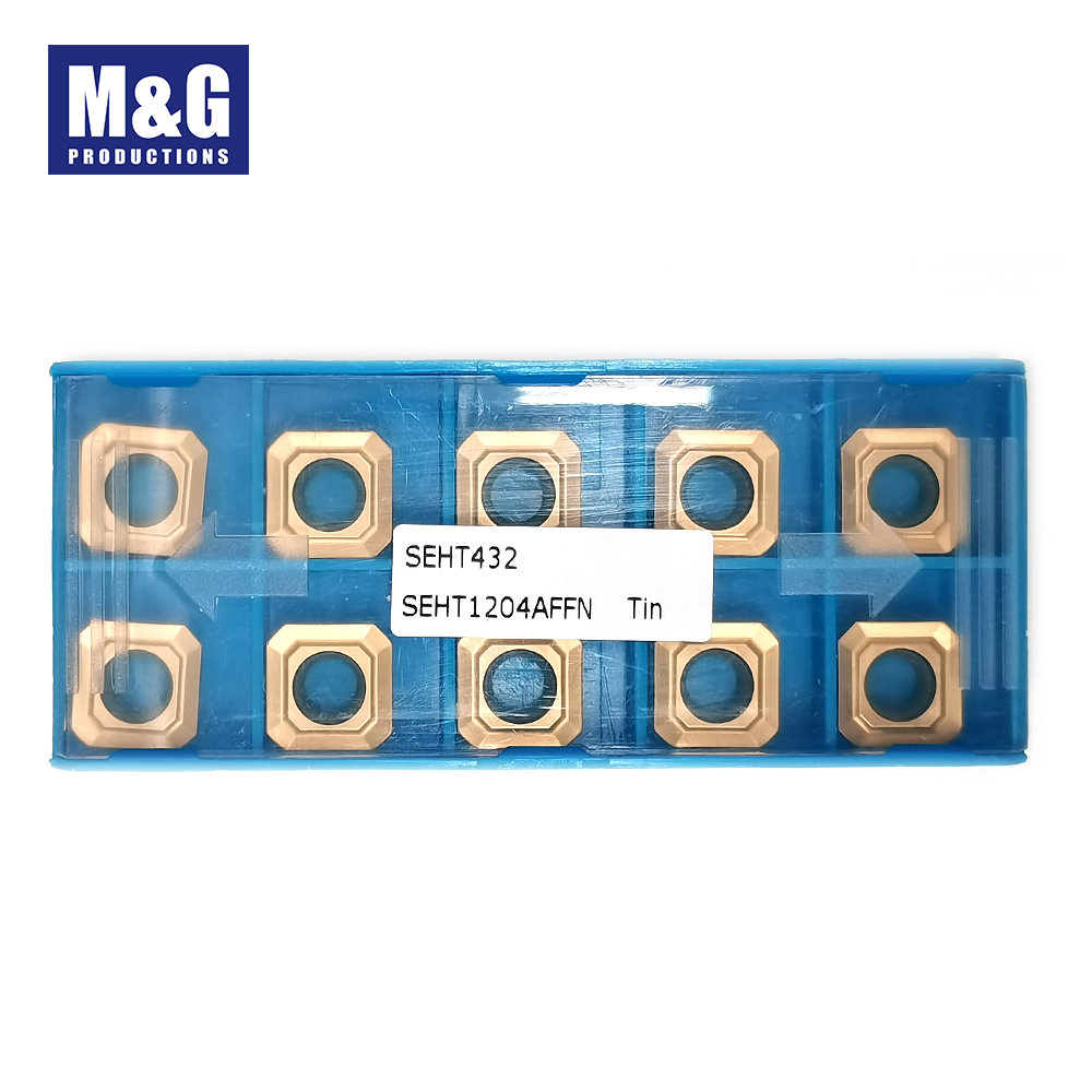 10pcs Carbide Inserts SEHT432 TiN coated