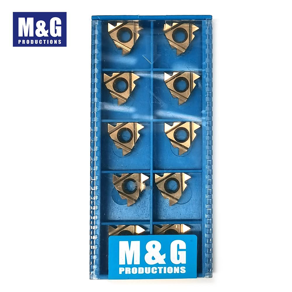 10pcs 16ER AG60 P10 TiN INSERT